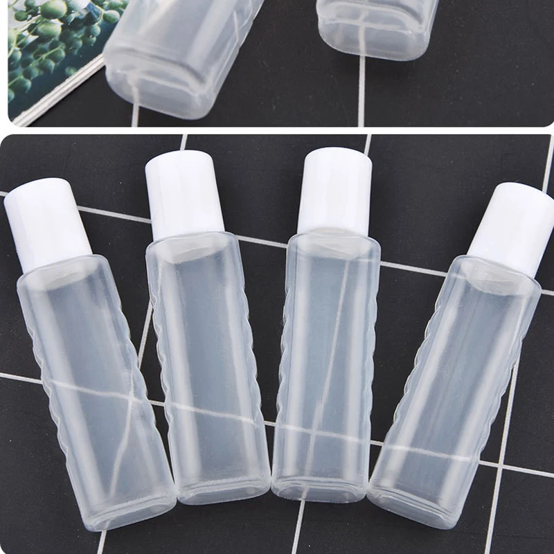 3pcs/Lot White Easy Carry Decorative Pattern Contact Lens Nursing Liquid Bottle for Toner Plastic Bottle Eyewear Accessories