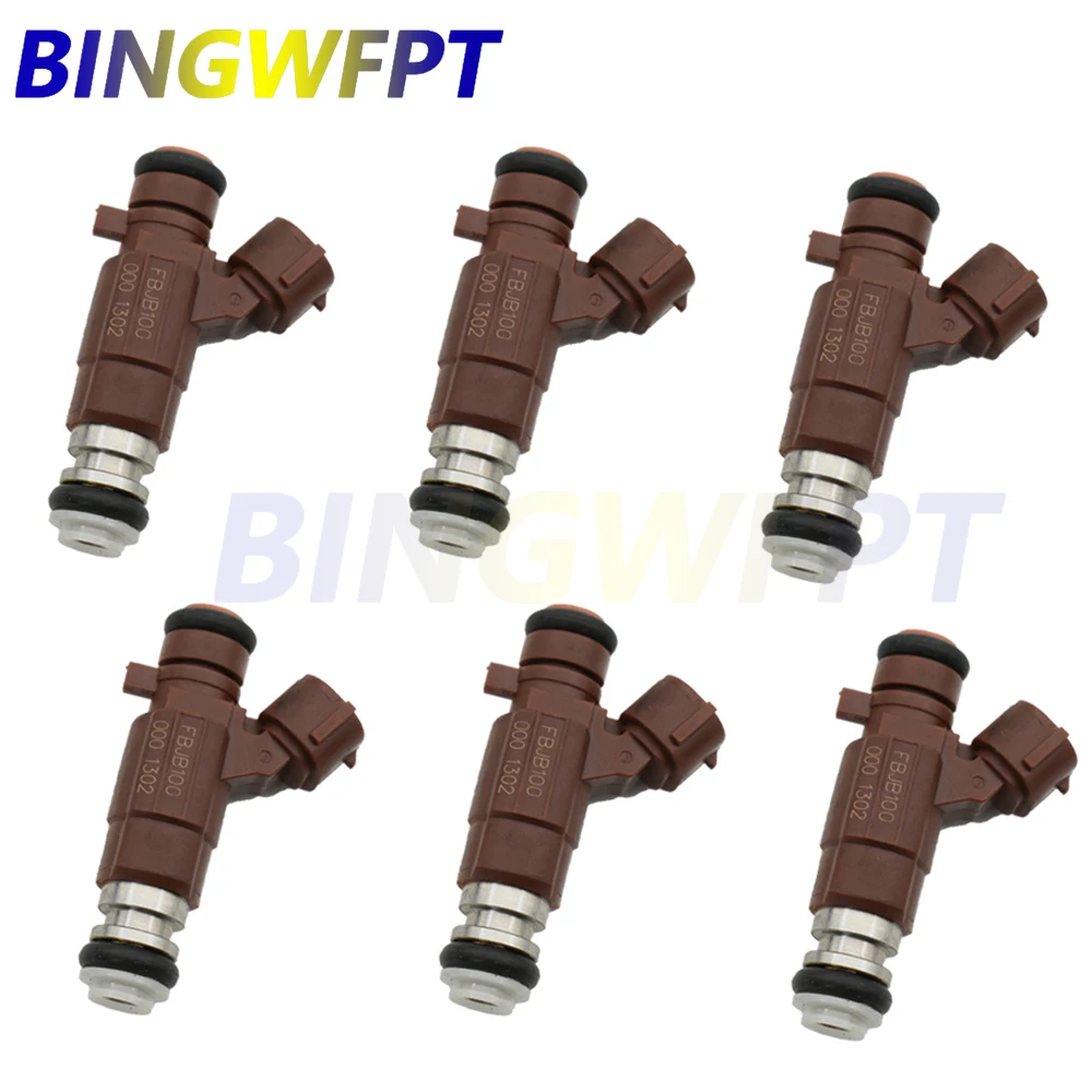 

6PCS 16600-5L300 Fuel Injector For Nissan Sentra 2000 2001 2002 2003 1.8L L4 QG18DE 166005L300 FBJB100