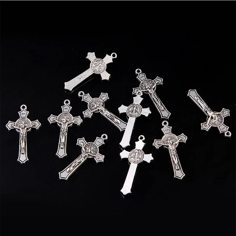 Religious classic universal cross crafts cross medallion, Jesus cross necklace handmade medal jewelry cross