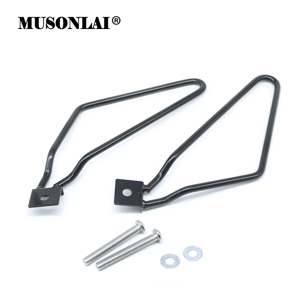 

Motorcycle Saddle Bag Mount Bracket Holder Support Bars For Harley Cruise Sportster 883 Iron XL883 Dyna Fat Bob FXDF