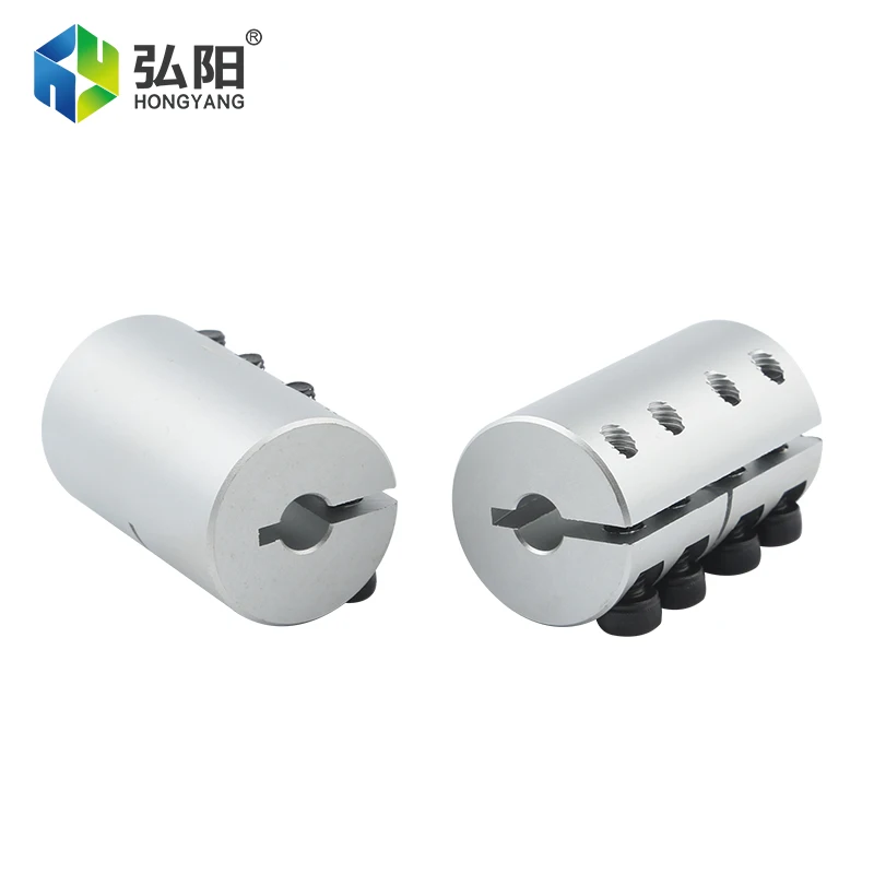 Moteur à vis de coupleur d'arbre en alliage d'aluminium, accouplement rigide, fixation de servomoteur pas à pas, vis à billes, arbre de connexion, gravure CNC
