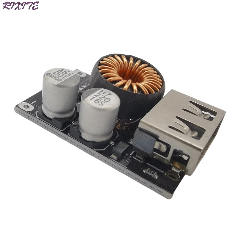 Módulo step-down usb dc 12v 24v para qc3.0, placa de carregamento rápido de celular para apple huawei fcp
