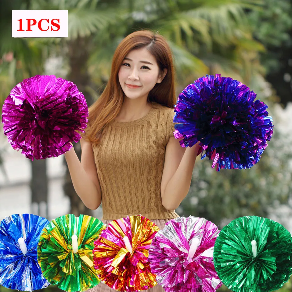 1pc Game Pompoms Cheerleading Flower Ball Cheerleaders Hand Flower Aerobics Dance Props Gymnastics Competition Sport Accessories