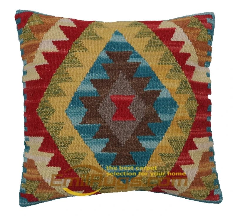 pillow case 60x60 Handmade Kilim Diy Craft Gift Hand Woven Wool Varies Gorgeou  Woolen Decorative