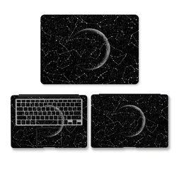Starry Sky 3 Sides Laptop Skin Cover Sticker Decal for MacBook Pro Retina Air 13 15 12 11 A1465/A1466 Computer Vinyl Stickers