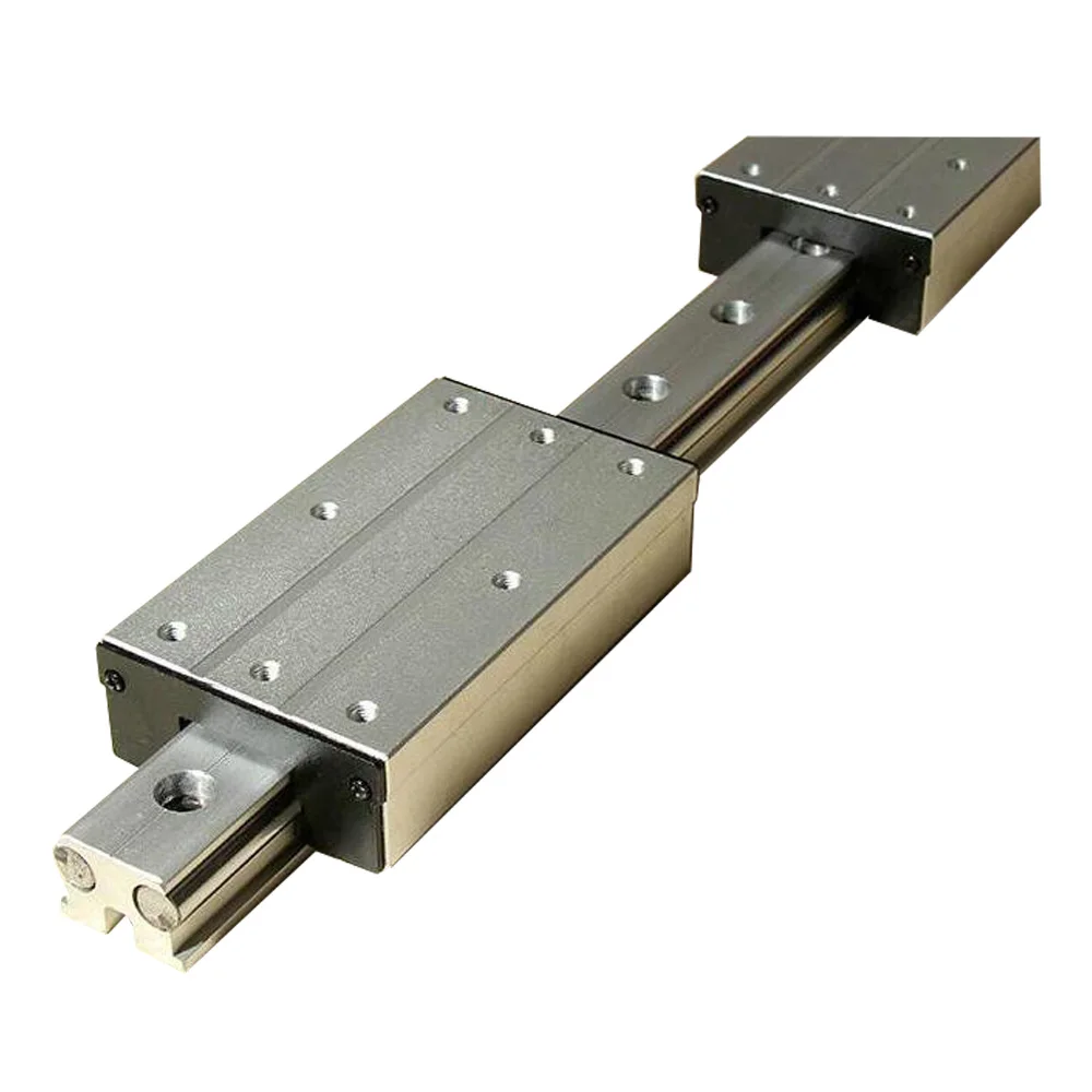 1 PCS High-speed External Dual-axis Linear Guide Slider LGB6-60L4 wheel~LGB16-190L6 Round（Does not include Guide Rail）