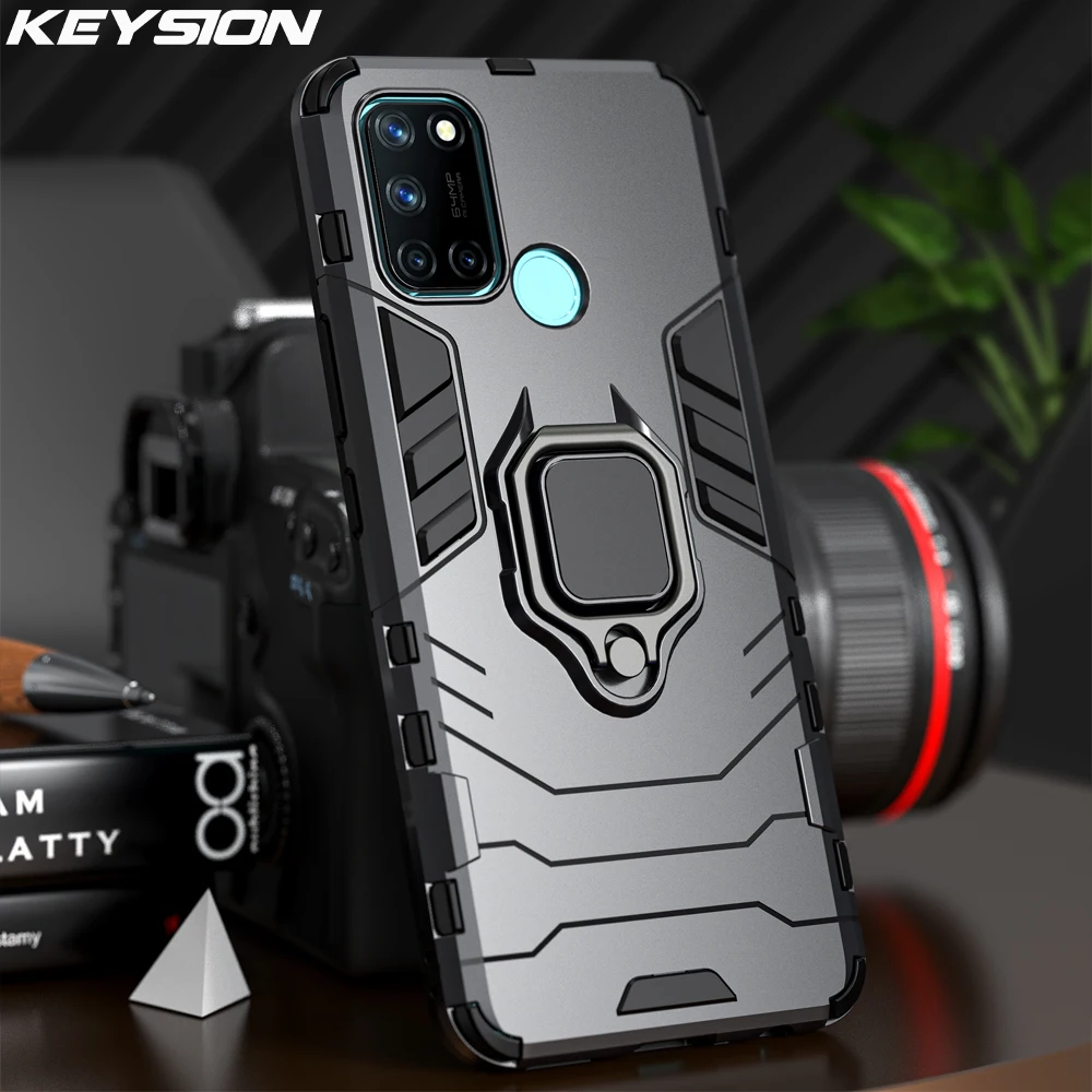 

KEYSION Shockproof Case for Realme 7 7i 6 Pro V5 Q2 Pro C15 C12 C17 C11 C3 X7 X50 Phone Back Cover for OPPO F17 Pro A73 2020 A93