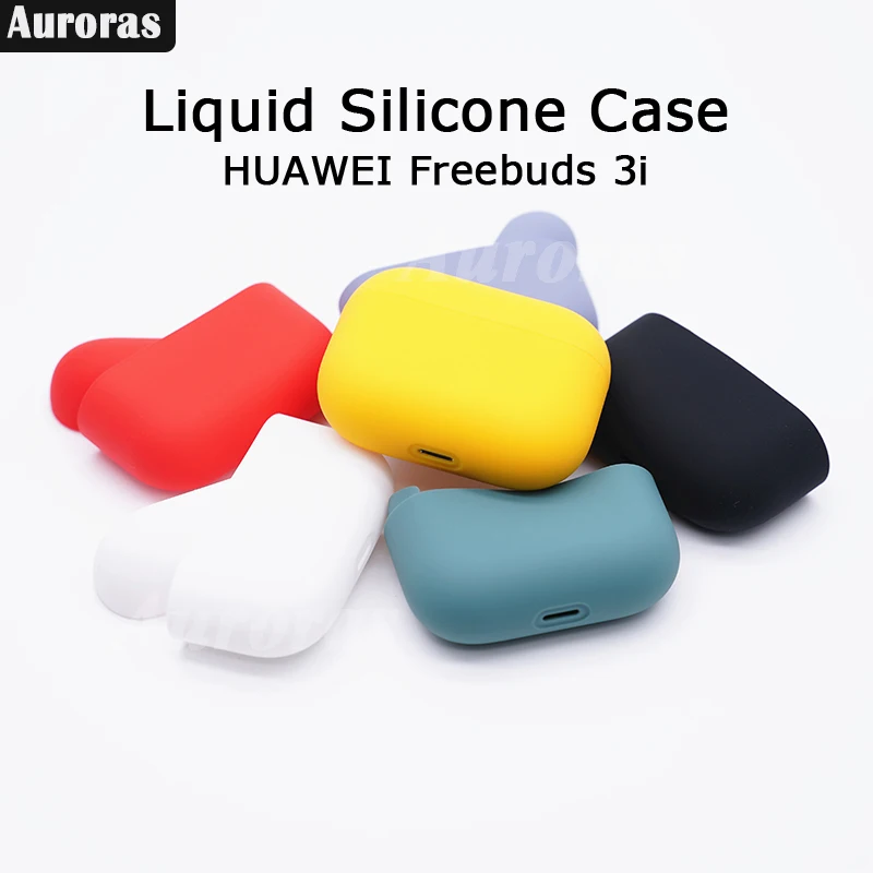 Auroras For Huawei FreeBuds 3i Case Liquid Silicone Wireless Headphone Accessories Protector Case For Freebuds 3i Cover