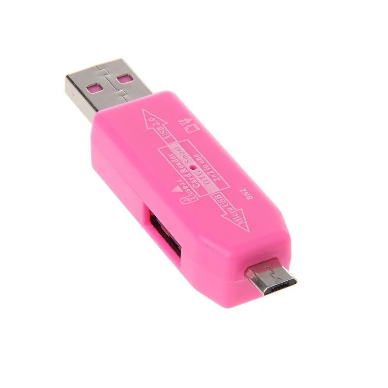 Lector de tarjetas TF usb 2,0, micro usb, teléfono móvil Android OTG HUB