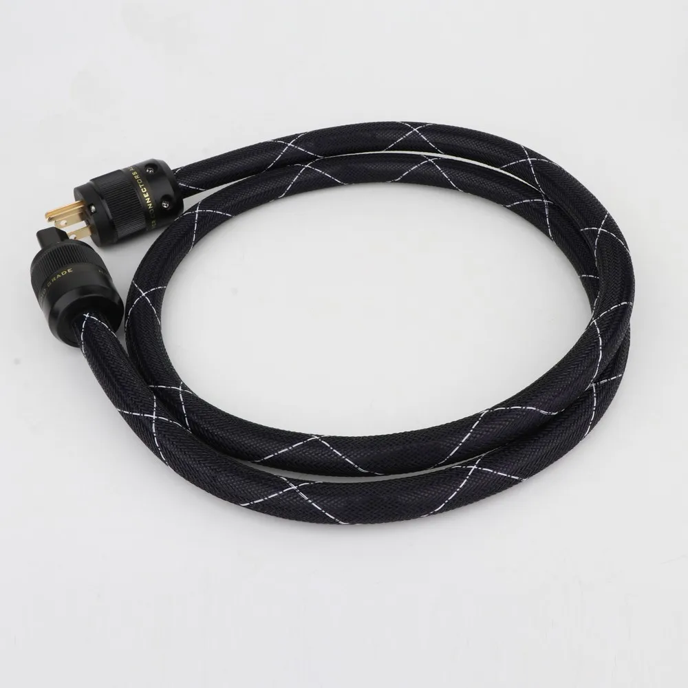 Preffair D516 OFC ทองแดง SCHUKO เสียง DIY สายไฟ EUR ปลั๊กไฟ Hifi สายไฟสําหรับ DVD CD AMP