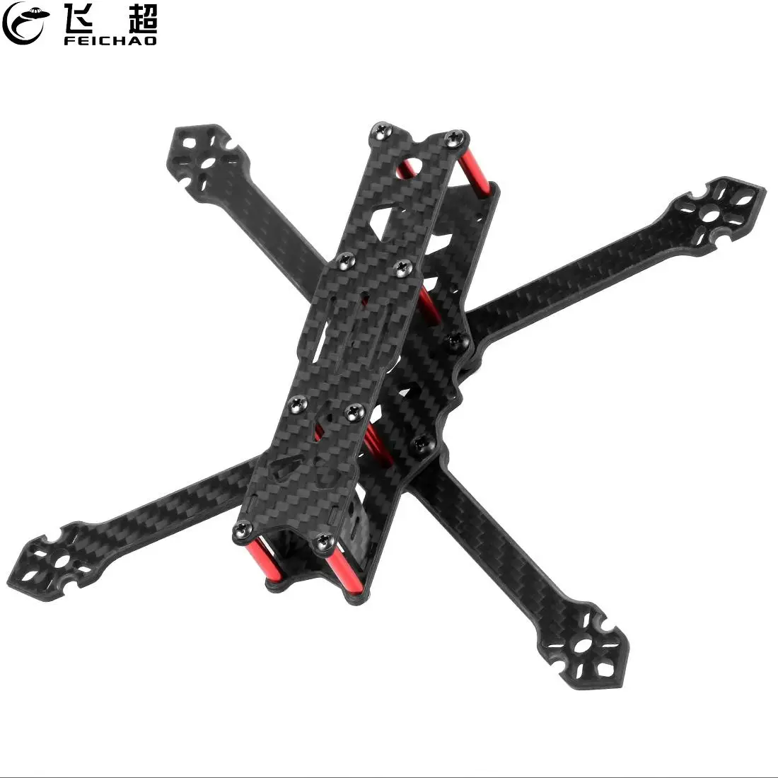 

FEICHAO F4 X1 175mm Wheelbase 4inch Carbon Fiber Frame for FPV Racing Drone RC Quadcopter Support 1506-1806 3000-2400kv Motor