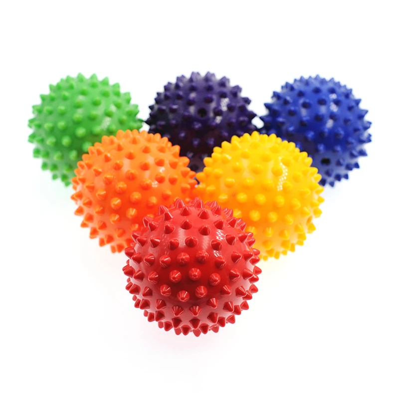 1 PCS 7CM PVC Spiky Massage Ball High Density Yoga Hedgehog Exercise Balls for Reliever Treatment Foot Pain & Plantar Fasciitis