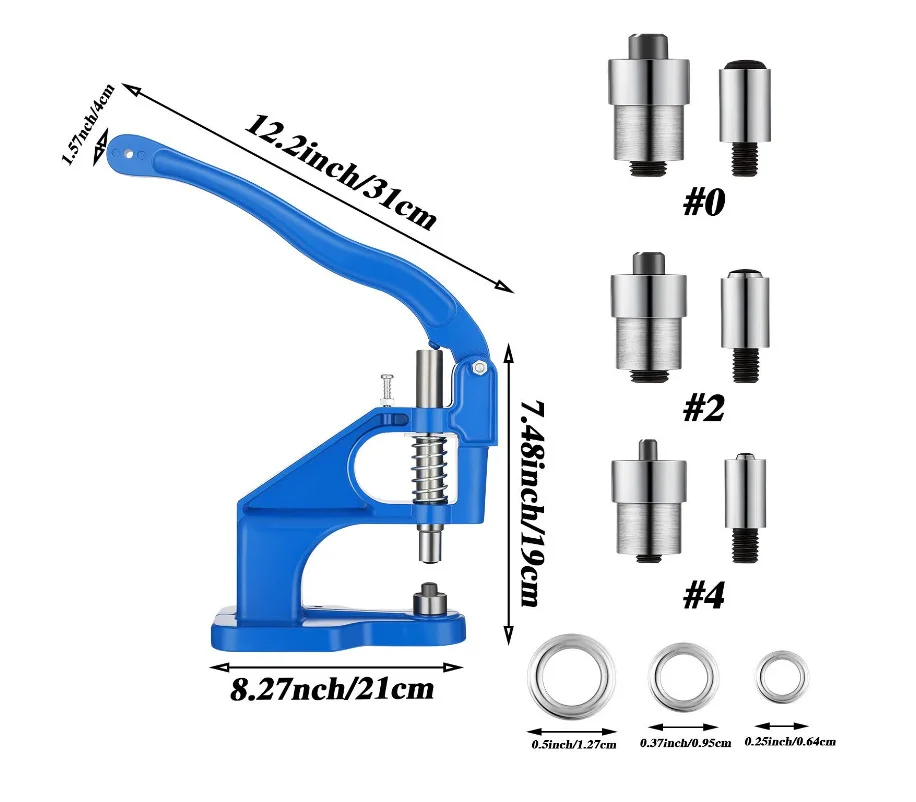 Punch Manual Installation Tool Grommet Eyelet Machine Hand Press Sew Pressing Clamp Machine DIY Manual Snap Eyelet Press Craft