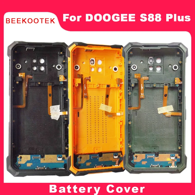 

S88 PLUS Battery Cover Housing Case with Charge Board Fingerprint Earpiece and Power Volume Cable For Doogee S88 Plus