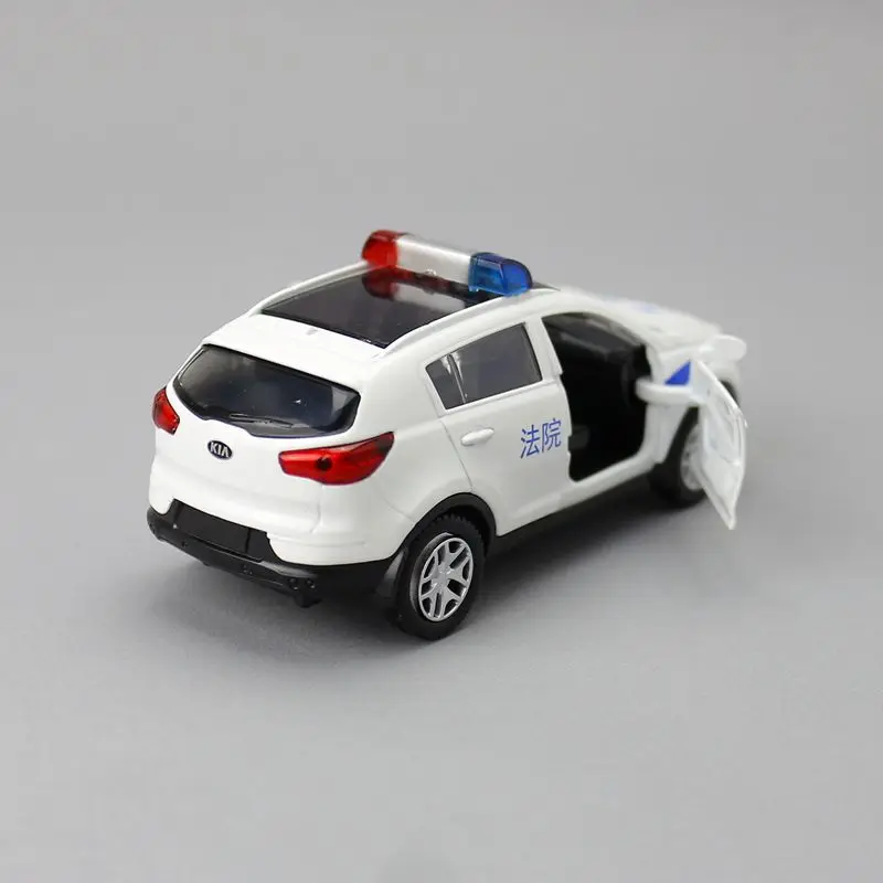 Caipo 1:39 Pull-back KIA Sportage R Police-Car Alloy  Diecast Metal Model Car For Collection & Gift & Decoration