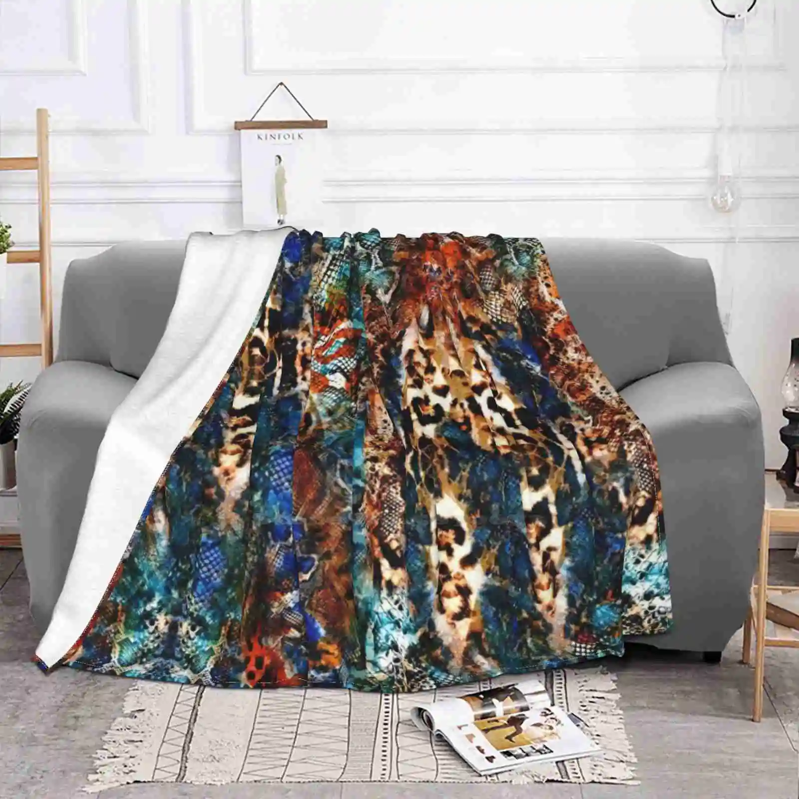 Luxury Snake Skin New Arrival Fashion Leisure Flannel Blanket Luxury Snake Skin