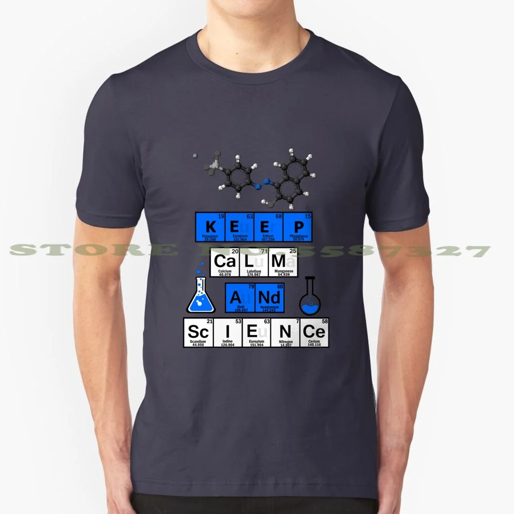 Keep Calm And Science 100% Cotton T-Shirt Science Humor Kitschipie Science Jokes Science Geek Periodic Table Of Elements