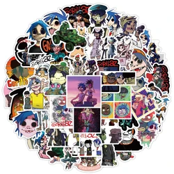 10/30/50PCS Cool Music Band Gorillaz Cartoon Stickers Decals DIY Bike Travel Luggage Guitar Laptop Cool Graffiti Sticker Kid Toy