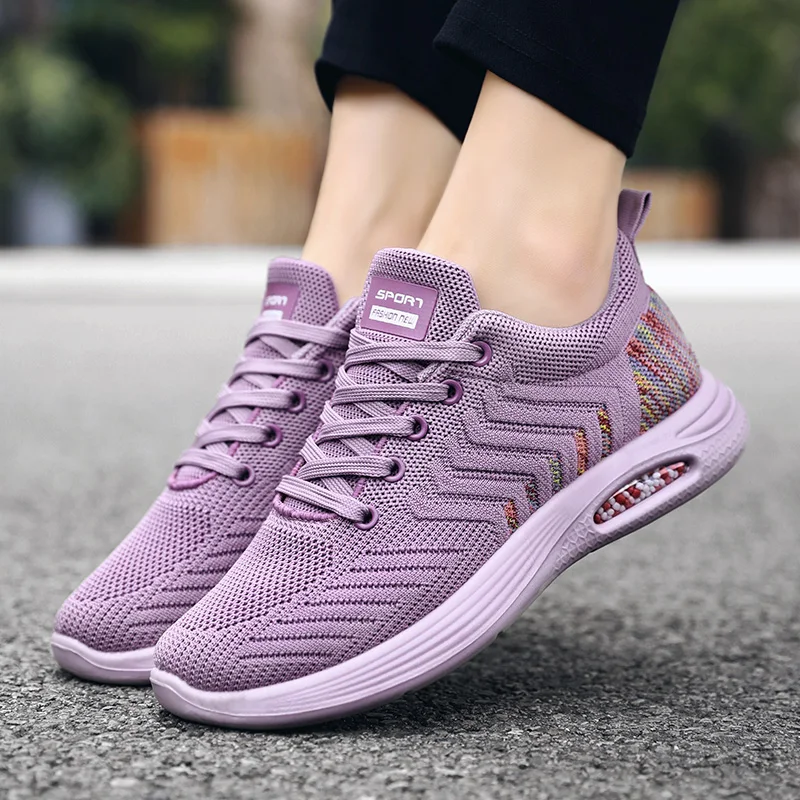 Jesienne damskie sportowe buty z platformą wygodne tenisowe damskie poduszki powietrzne Sneaker Woman Gym luksusowe buty