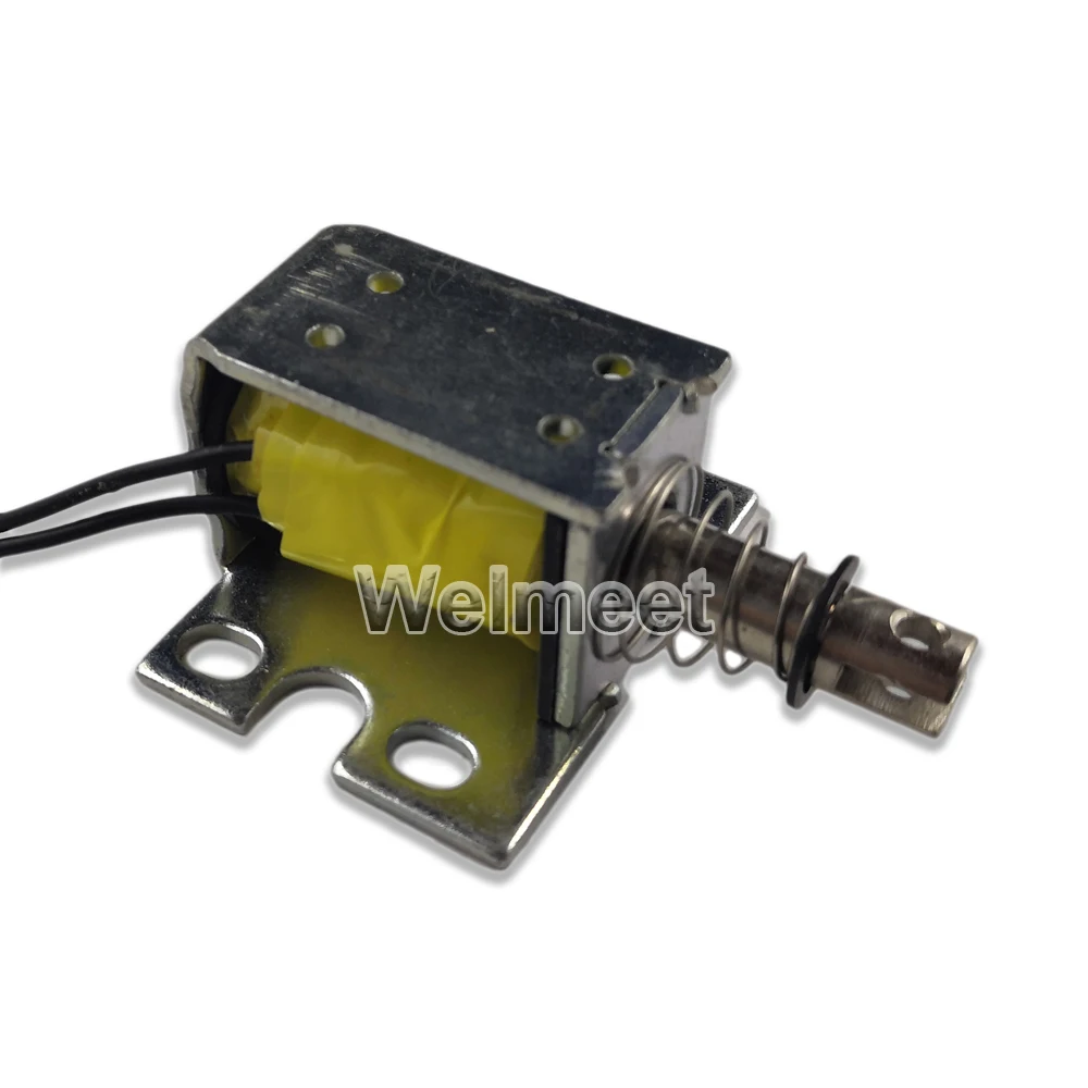 1 Pcs DC6V 12V 24V Push-Pull Type Through-Type Elektromagneet Open Frame Solenoid Magneet 10mm 0.8N