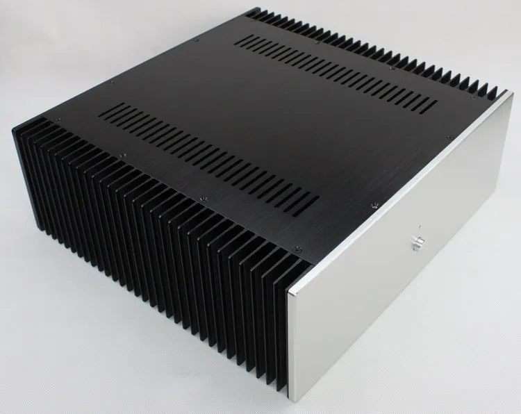 

D412 W430 H150 Pure Rear Class A Chassis Power Amplifier Case DIY Aluminum Shell Anodized Heat Sink PSU Preamp DAC Enclosure Box