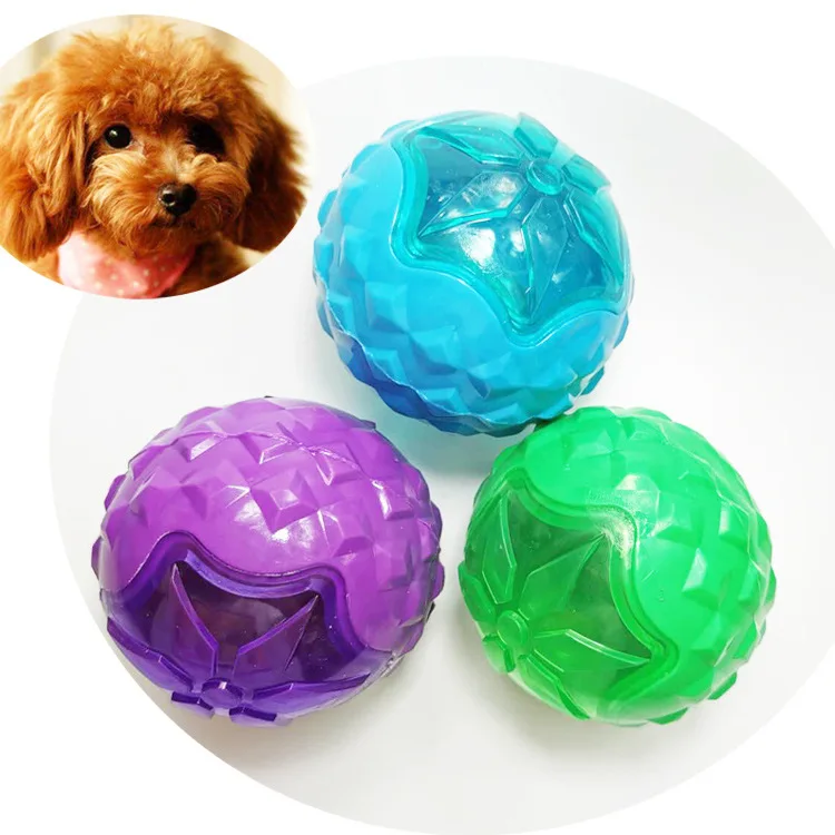 Pet Dog Toys Evade Glue Luminous  Audio Dumbbell Chewy Ball