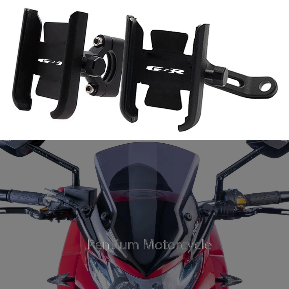 

Motorcycle CNC Mobile Phone Holder Handlebar GPS Stand Navigation Bracket For SUZUKI GSR400 GSR600 GSR750 GSR 400 600 750