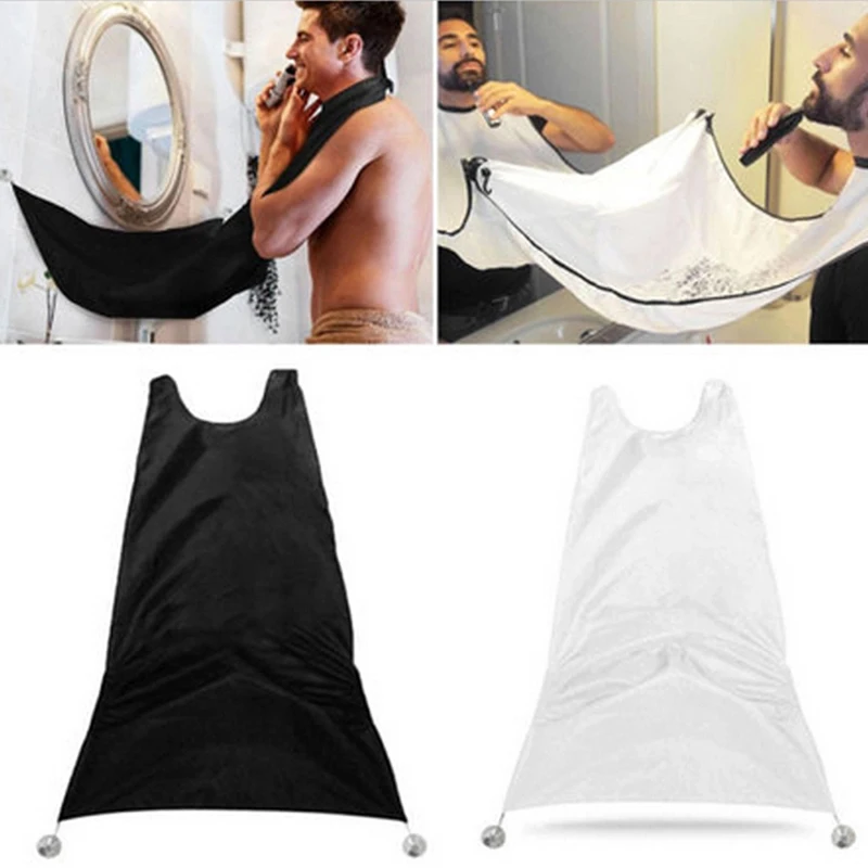 Men's Shaving Apron Beard Collector Easy Bathroom Care Tool Clean Hair Adult Bibs Shaver Holder Organizer Gift for Man