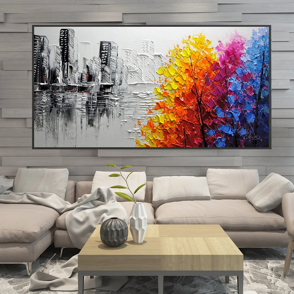 

SDOYUNO Large size 60x120cm DIY Oil Painting By Numbers On Canvas Frameless Paint By Numbers Landscape Hand Painting Home Decor