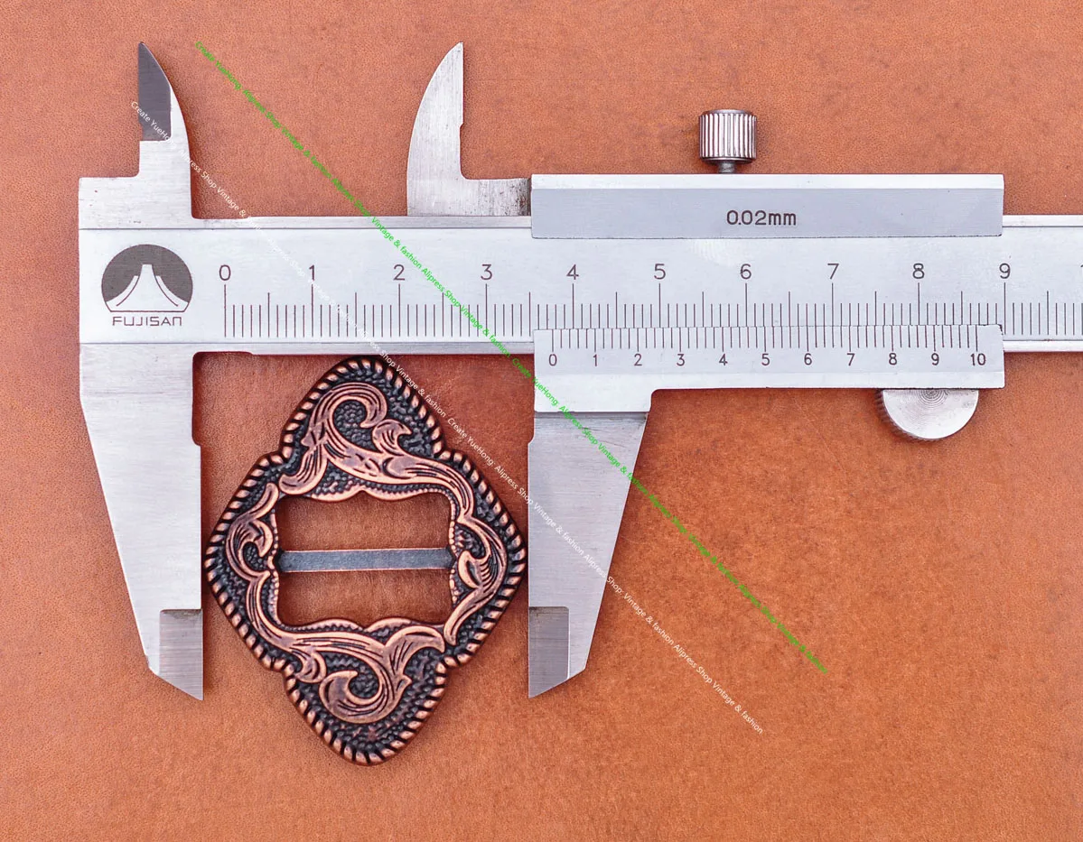 6x antike messing beschichtete Western Rodeo Blume geschnitzt Leder Handwerk Sattel Reiß nägel Halfter geschlitzt Concho Zaumzeug Gürtels chnalle Dekor – Detail 26