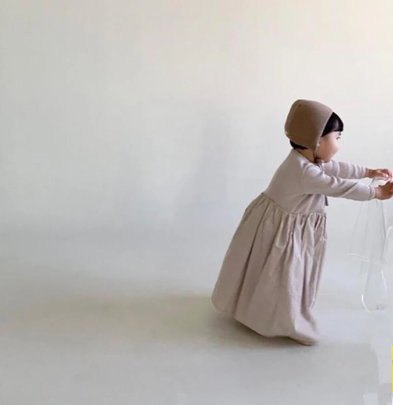 Kids A line Patchwork Long Dress For Girls image 2