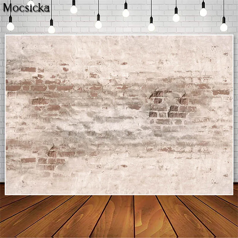 

Vintage Old Brick Wall Photoshoot Backdrop Newborn Birthday Wedding Portrait Professional Photography Background Photo Studio