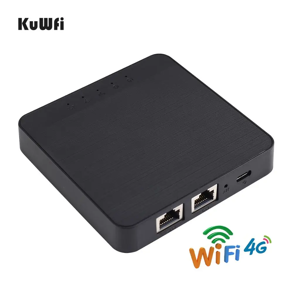 KuWFi 4G Tasche Wifi Router Entsperrt Mobile 4G SIM Router 150Mbps Mobile Wireless AP Router Unterstützt 25 wifi Benutzer