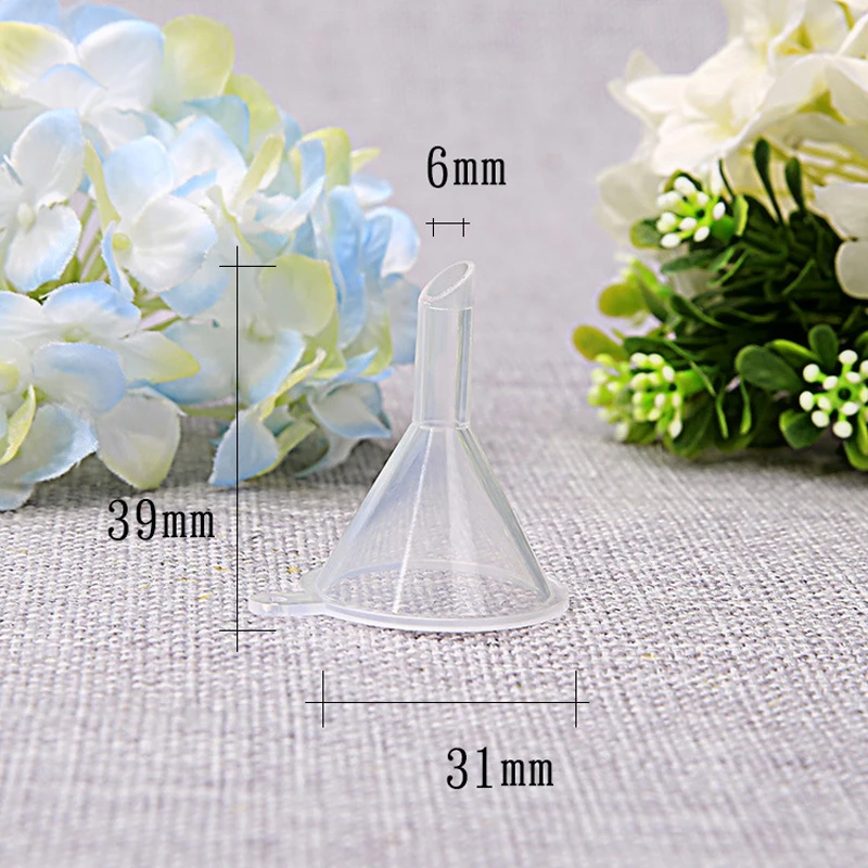 500Pcs Small Funnels New Small Plastic for Perfume Diffuser Bottle  Mini Oil Funnels Liquid Funnels Lab Specialty Tools Hopper