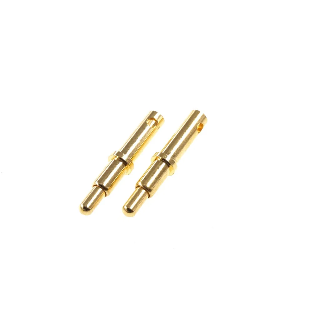 2 pcs 10A High Current Pogo Pin Connector Wire Mount High Power 10 AMP DC Battery Connector 4.5x23 M2425-1 Charge Low Voltag