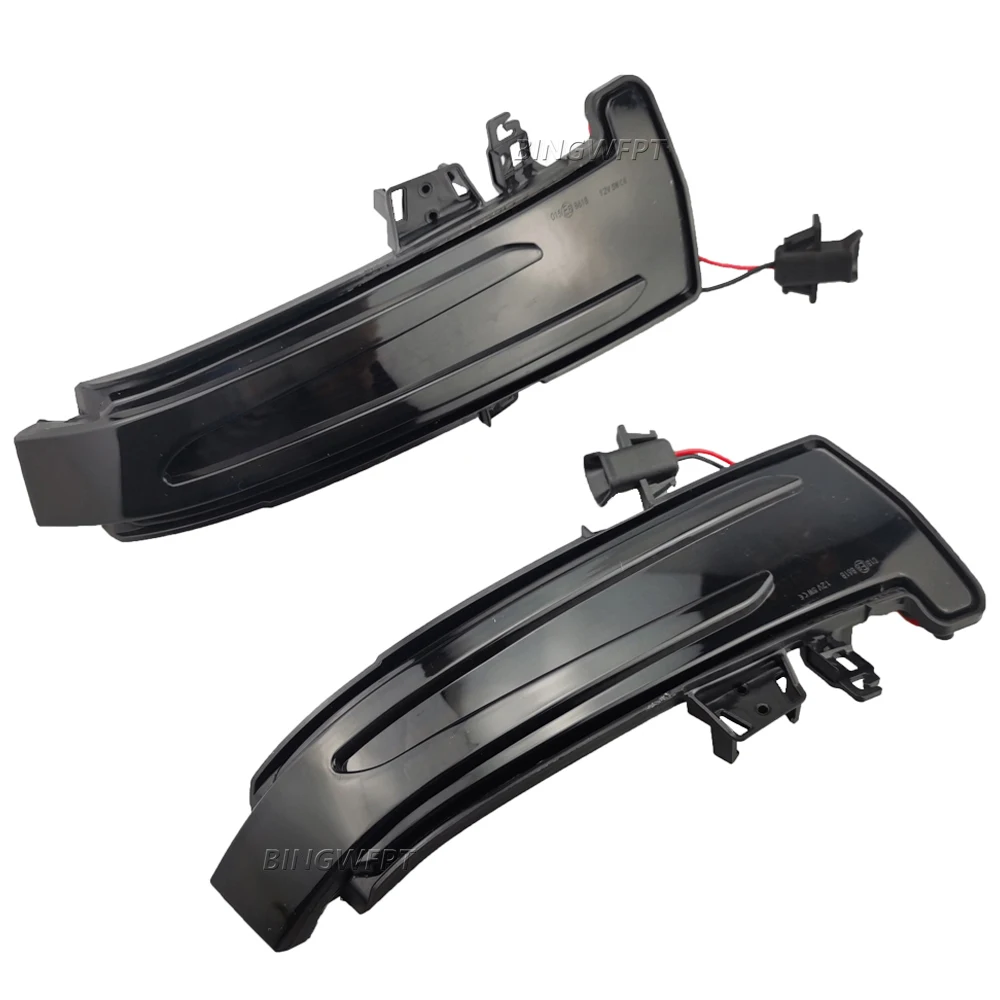 1pair Dynamic Rearview Mirror Blinker Turn Signal LED Light For Mercedes Benz W176 W246 W212 W204 CLA C117 GLA GLK W221 CLS W218