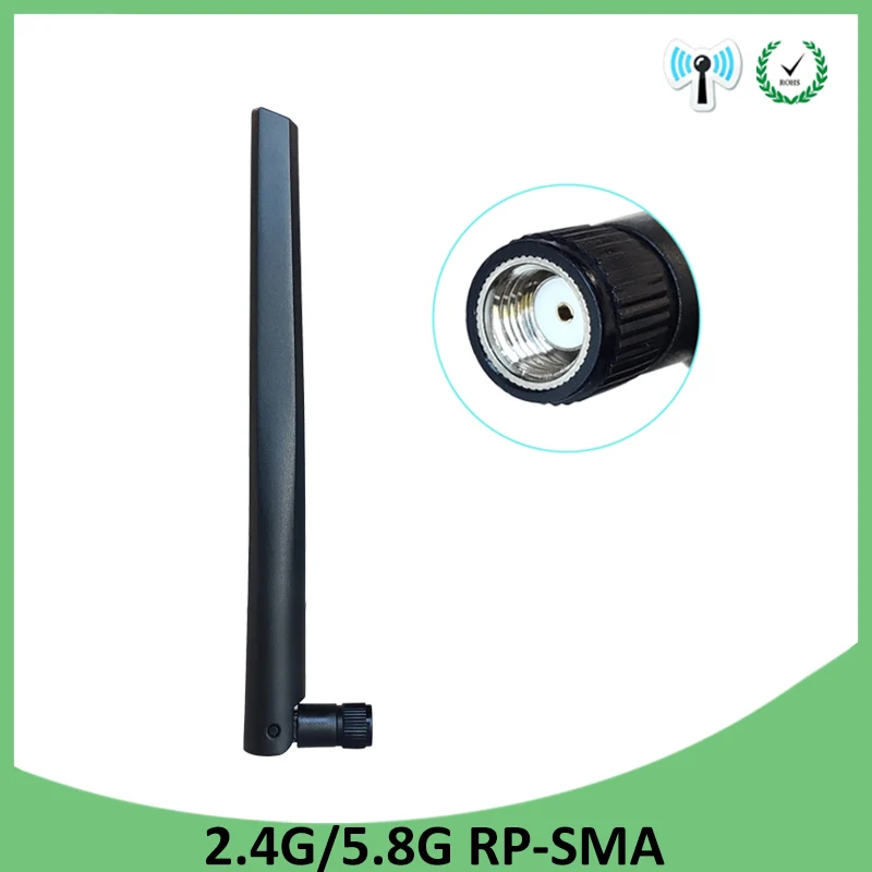 

Антенна GRANDWISDOM 5 дБи, 2,4g, 5,8g, g, Двухдиапазонная Wi-Fi-антенна 5 дБи, с разъемом sma, с высоким коэффициентом усиления