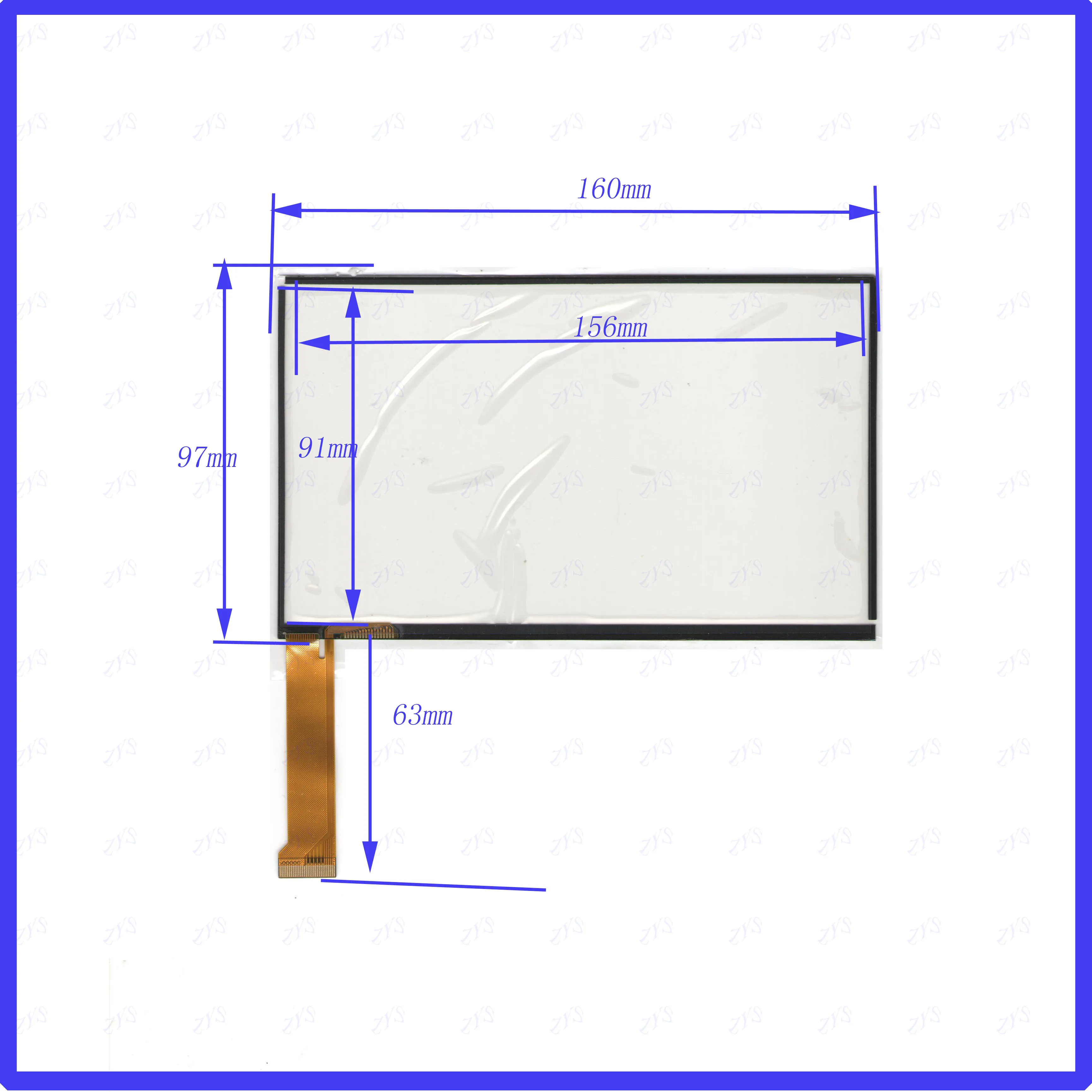 

ZhiYuSun 160mm*97mm 7inch capacitive touch panel for Car DVD, 101*97 GPS Navigator screen glass