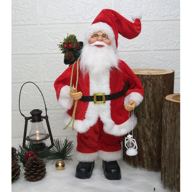 17inch 45cm Standing Stack of Presents Santa Claus Christmas Figurine Figure Decoration Plastic Multicolor Optional