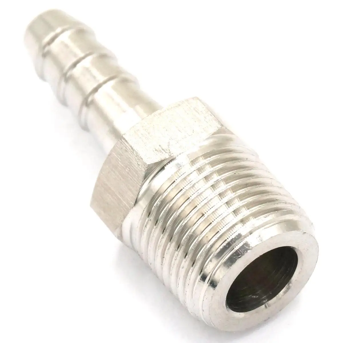 

High Pressure Hose Barb I/D 10mm x 3/8" BSPT Male Thread 304 Stainless steel coupler Splicer Connector fitting Fuel Gas Water