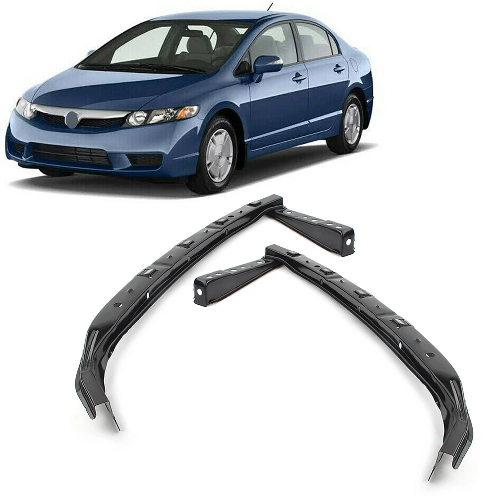 Car Front Bumper Headlight Bracket Beam Mount Support Left Right For Honda Civic Sedan 2006 2007 2008 2009 2010 2011