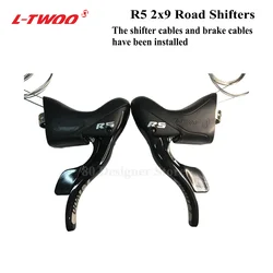 LTWOO R5 2x9 speed Road Bike Shifters Lever Brake Road Bicycle Compatible for Shimano 18s Derailleur, brake cables are included