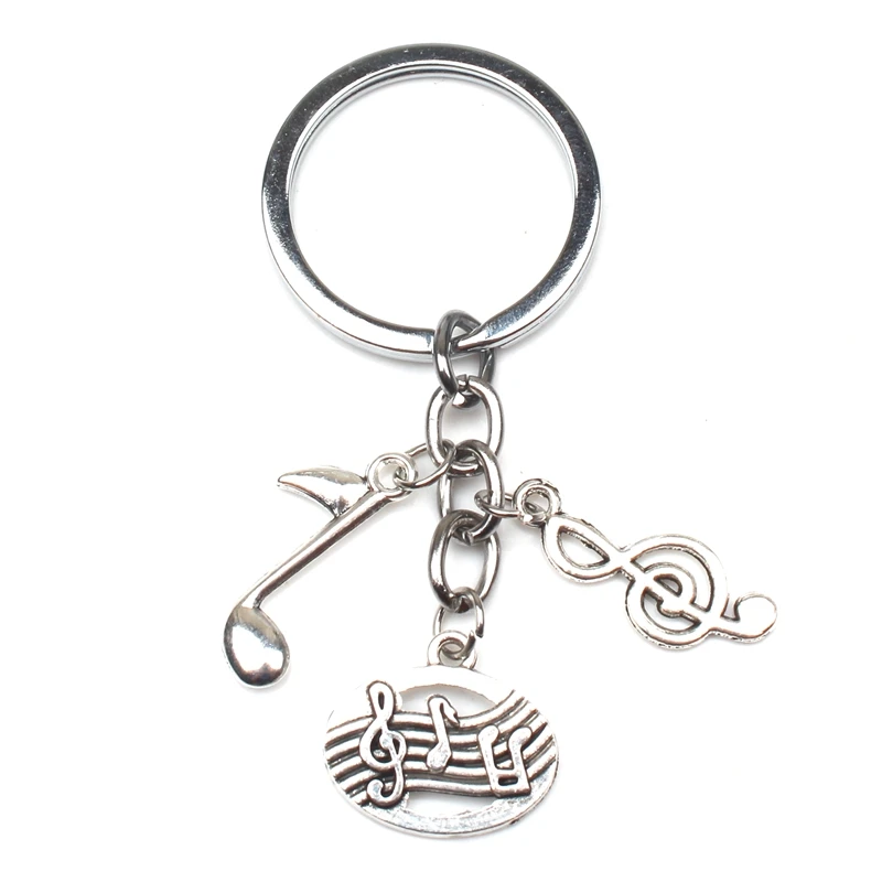 New Music Teacher Keychain Music Key Ring Pianist Gift Music Microphone Notes Handmade Guitar Jewelry Do Your Favorite Souvenirs