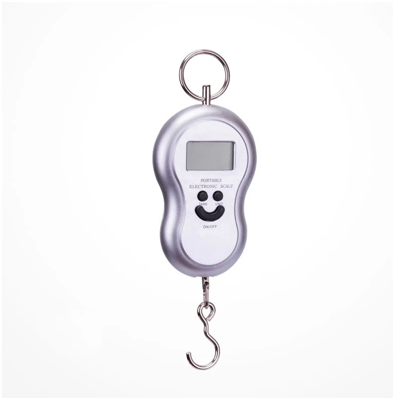 1pcs 50Kg /10g LCD Digital Scales Portable Hanging Scale BackLight Fishing Pocket Electronic Weight Scale Luggage Mini Scale
