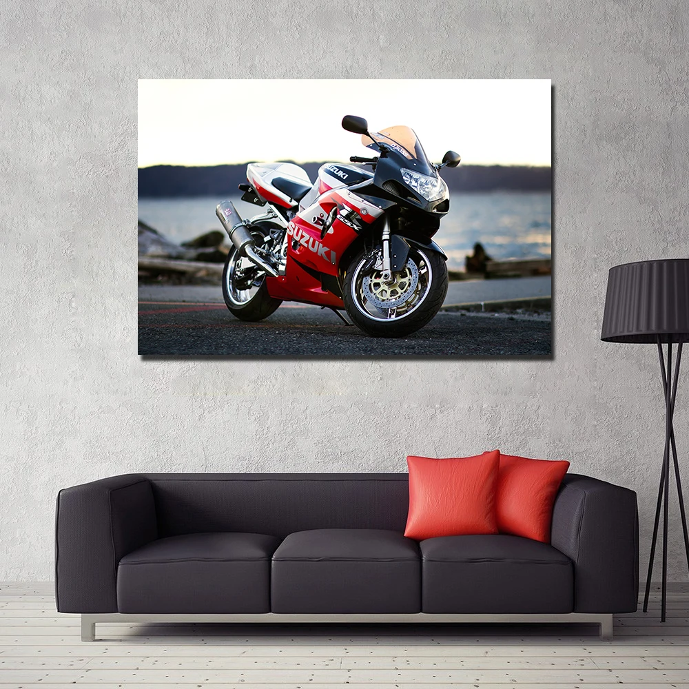 Suzuki Motorcycle Posters Wall Art Canvas Prints Decorative Paintings for Home Decor