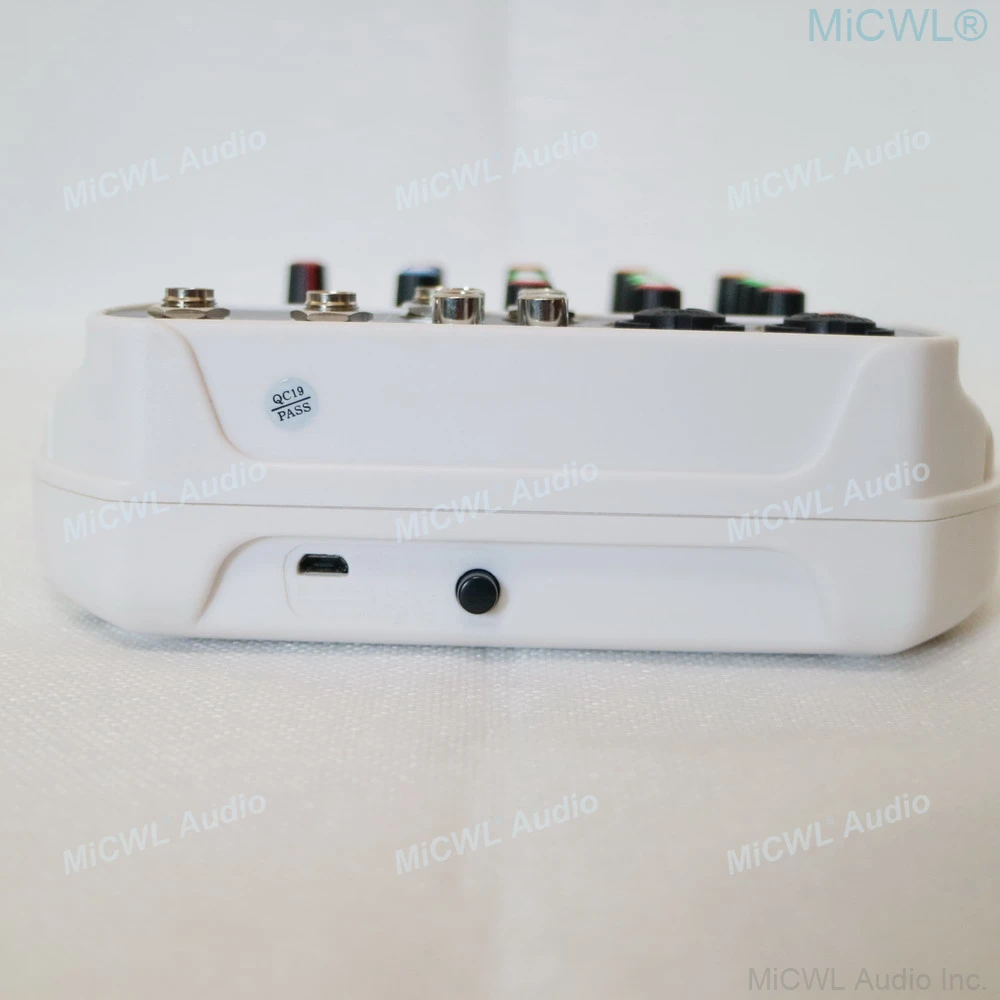MiCWL MX4 4 채널 오디오 믹서 사운드 믹싱 콘솔 블루투스 USB 레코드 48V 팬텀