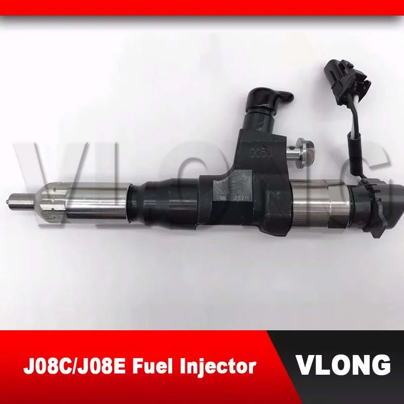 High Quality New Common Rail Fuel Injector 095000 6600 6601 095000-6600 095000-6601 23670-E0040 For HINO 500 Ranger J08C J08E