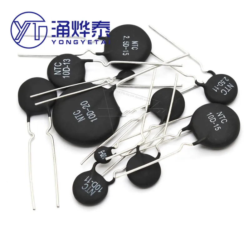 YYT 10PCS NTC thermistor negative temperature coefficient 3D/5D/8D/10D/20D/47D-7/9/11/13/15/20/25