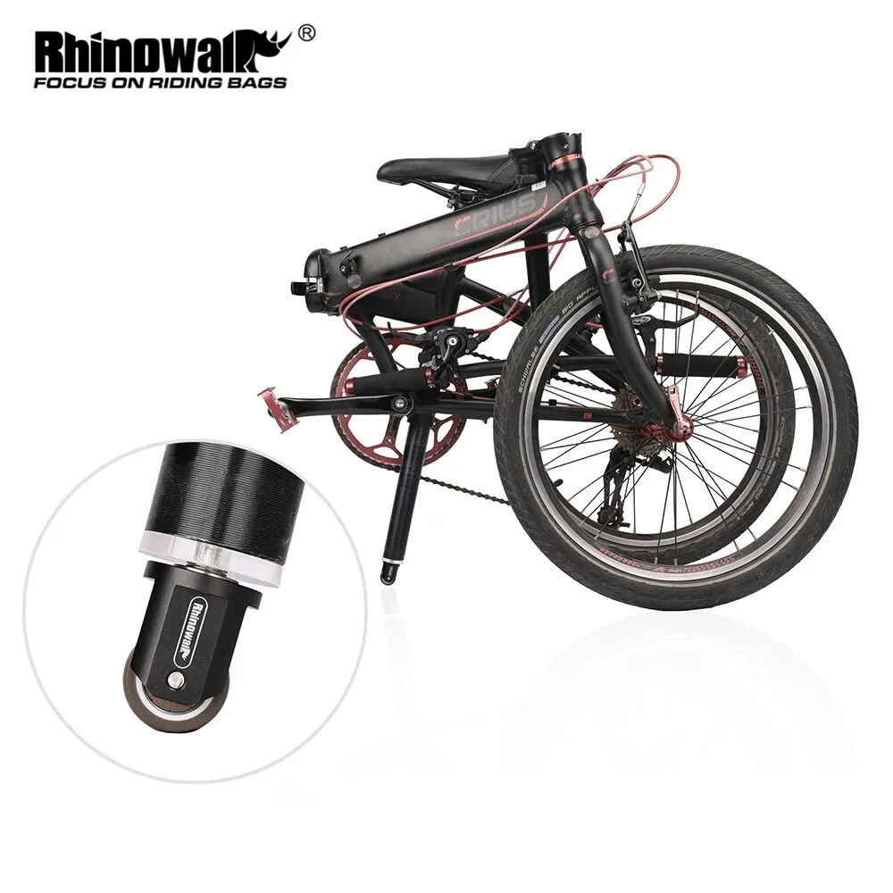 Rhinowalk Folding Bicycle Roller Booster Bike Training Wheels Scroll Wheel Booster Bicycle 360° Rotation Auxiliary Wheel