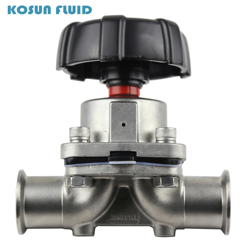 

DN40 38mm 316 Stainless Steel Sanitary 1.5" Tri Clamp Diaphragm Valve Food Industries